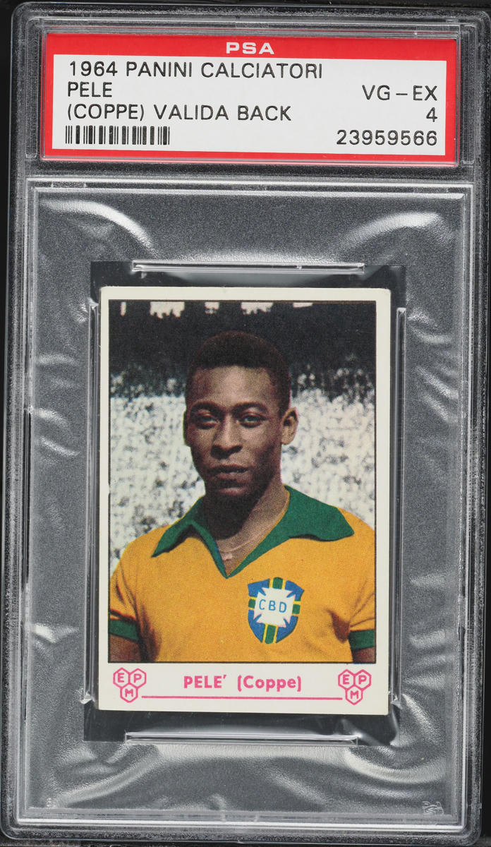 1964 Panini Calciatori Coppe Pele VALIDA BACK PSA 4 VGEX