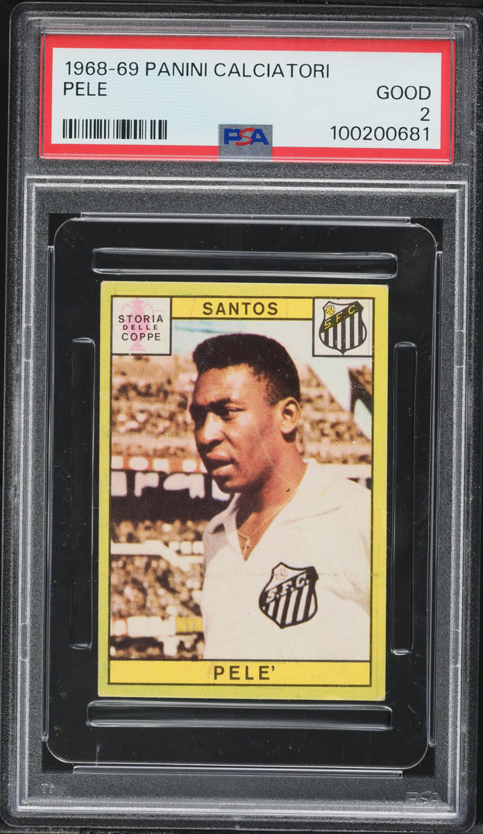 1968 Panini Calciatori Soccer Pele PSA 2 GD