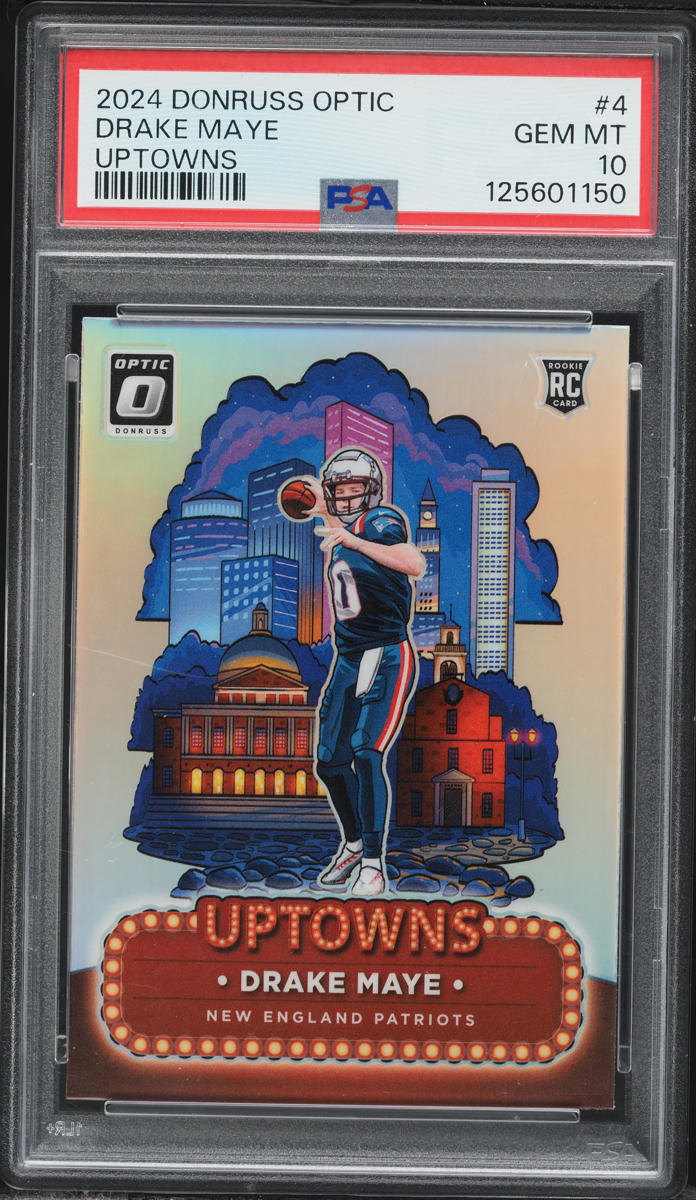 2024 Donruss Optic Uptowns Prizm Drake Maye ROOKIE #4 PSA 10 GEM MINT