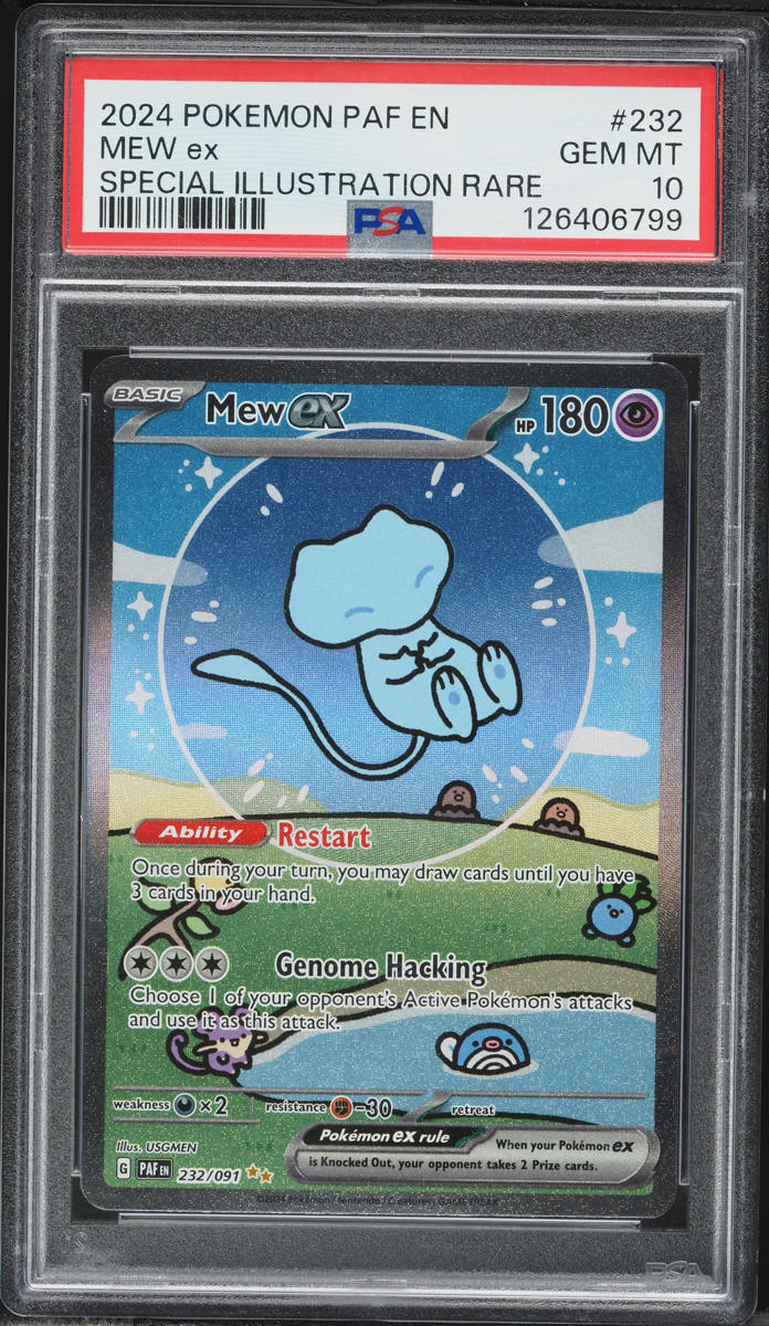 2024 Pokemon Scarlet & Violet Paldean Fates SIR Mew EX #232 PSA 10 GEM MINT
