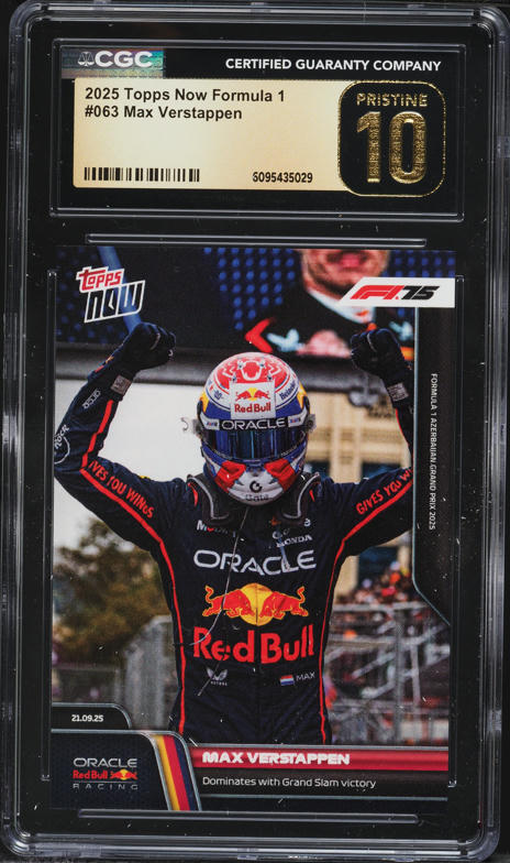 2025 Topps Now Formula 1 F1 Gold Foil Oracle Red Bull Racing /25