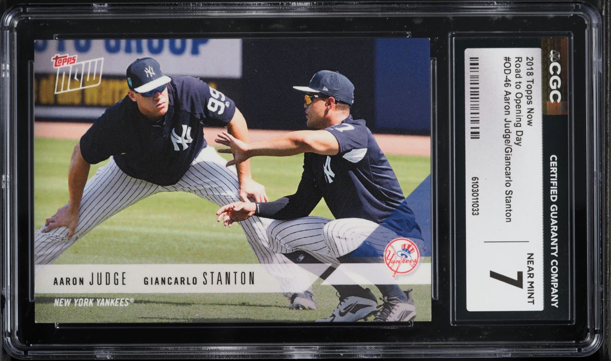 2018 Topps Now Road To Opening Day Aaron Judge & Giancarlo Stanton 