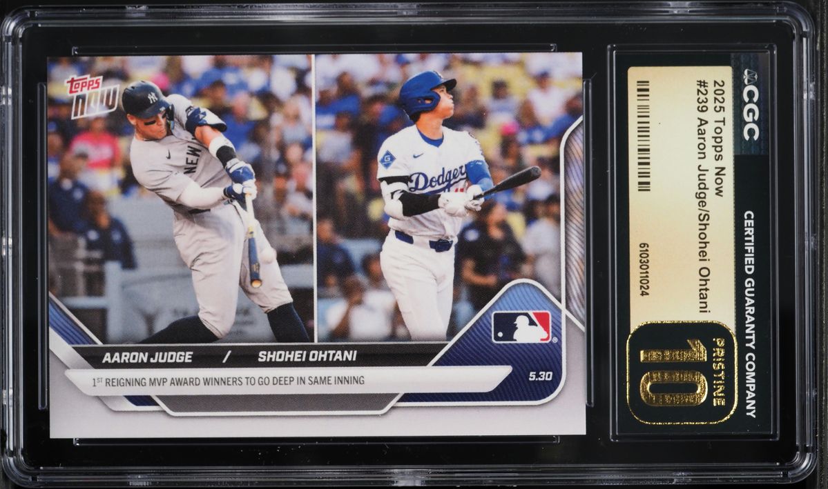 2025 Topps Now Aaron Judge Shohei Ohtani #239 CGC 10 PRISTINE