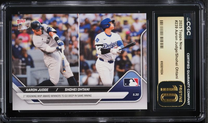 2025 Topps Now Aaron Judge & Shohei Ohtani #239 BGS 10 PRISTINE