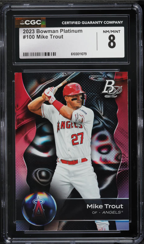 2023 Topps Tribute Triple Mike Trout PATCH /199 #TR-MT CGC AUTH on