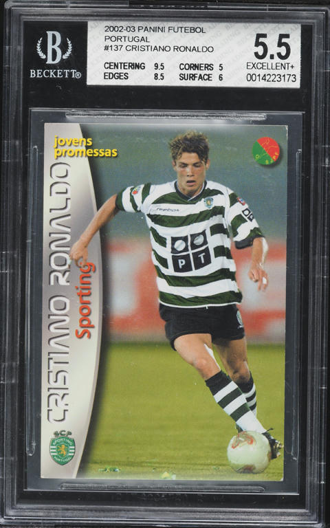 2004 Topps Premier Gold Cristiano Ronaldo ROOKIE #MU6 PSA 9 MINT