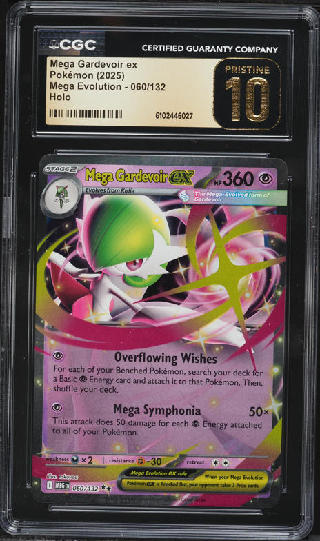 2025 Pokemon Mega Evolution Holo Mega Gardevoir ex #60 CGC 10