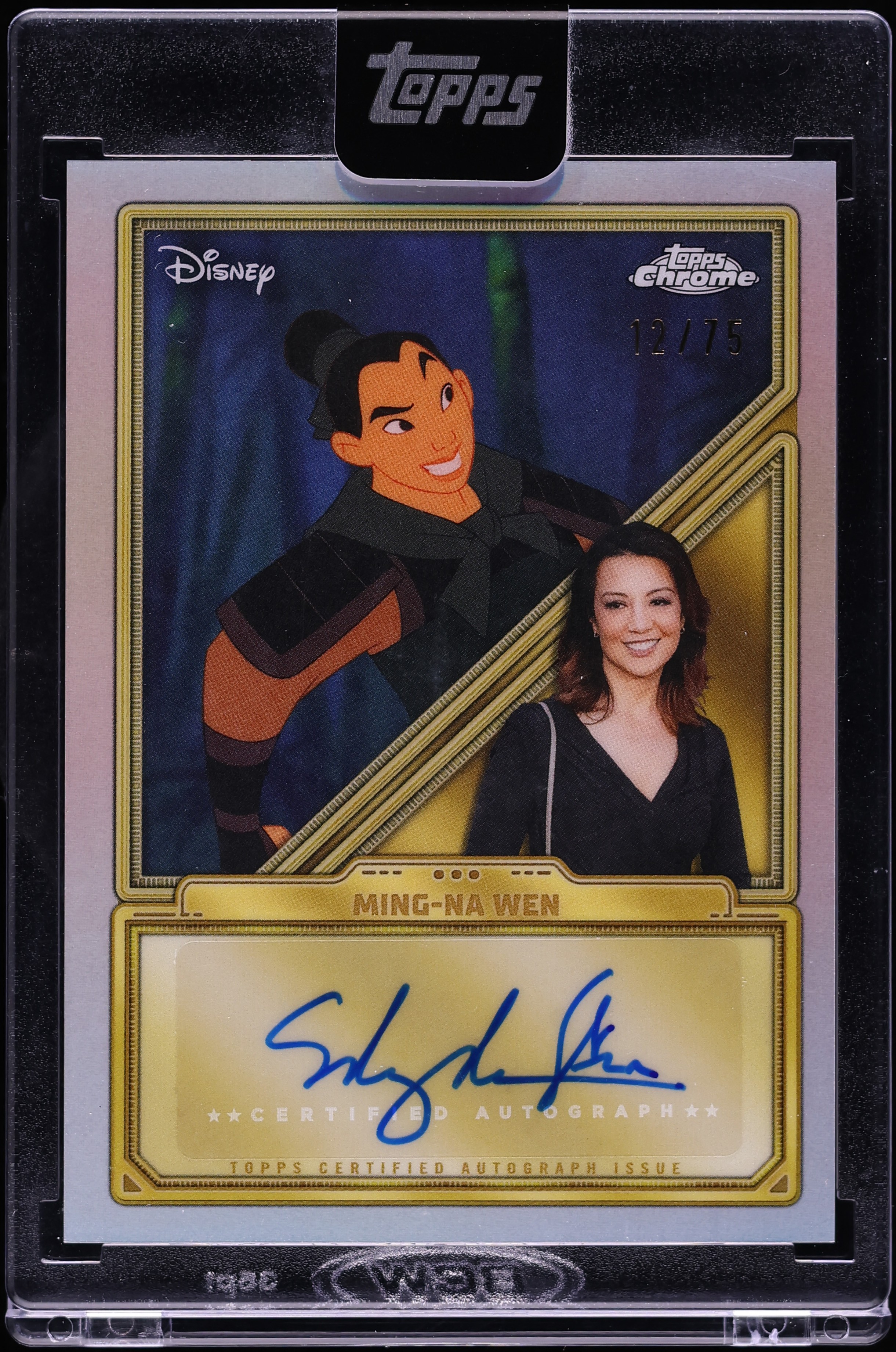 2025 Topps Disney Mint Chrome Ming-Na Wen AUTO /75 #CA-MNW on