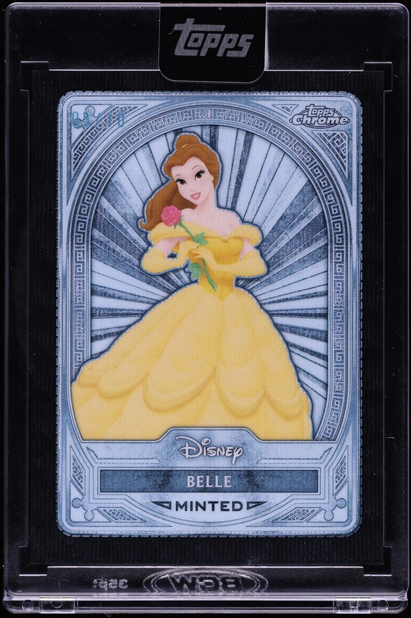 2025 Topps Disney Mint Chrome Platinum Black Refractor Belle /10
