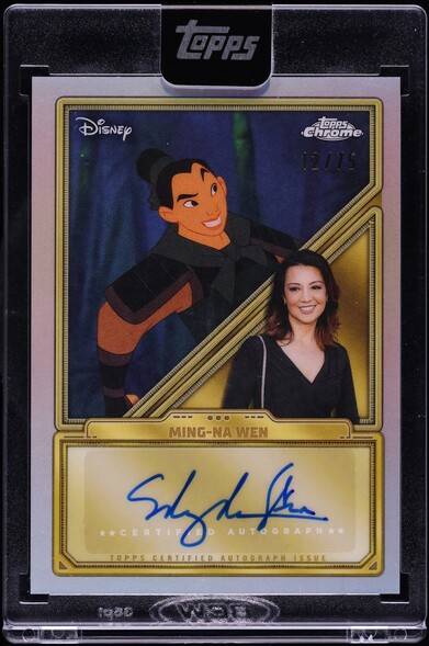 2025 Topps Disney Mint Chrome Ming-Na Wen AUTO /75 #CA-MNW on