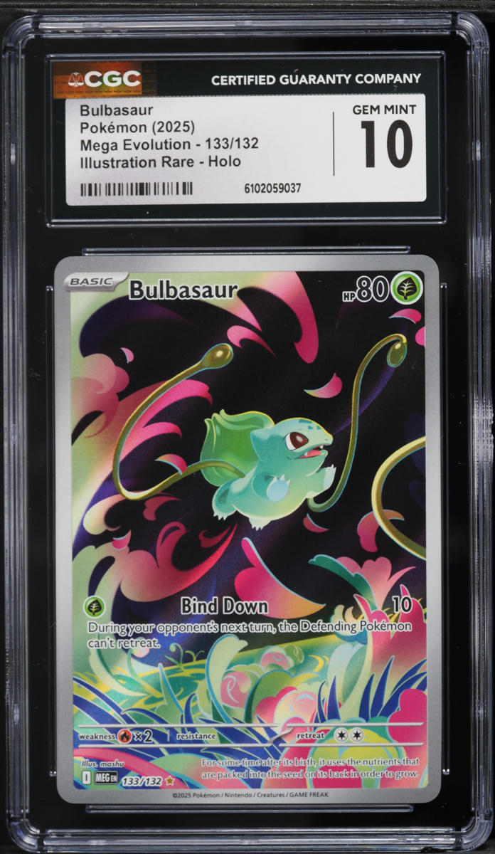 2025 Pokemon Mega Evolution IR Bulbasaur #133 CGC 10 GEM MINT on