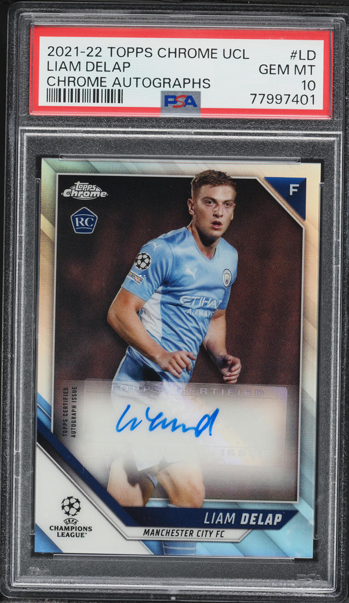 2021 Topps Chrome UEFA Champions League Liam Delap ROOKIE AUTO #CA