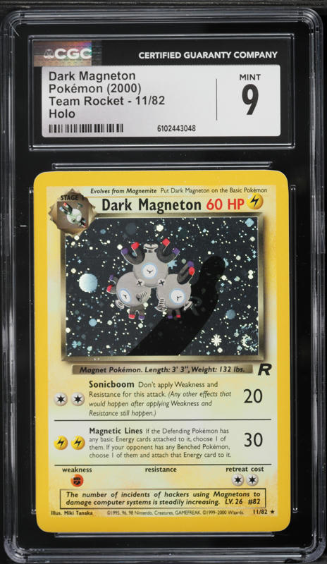 2000 Pokemon Team Rocket 1st Edition Holo Dark Magneton #11 BGS 9 MINT on  Fanatics Collect