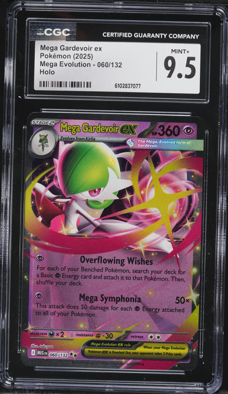 2025 Pokemon Mega Evolution Holo Mega Gardevoir ex #60 CGC 9.5 MINT+