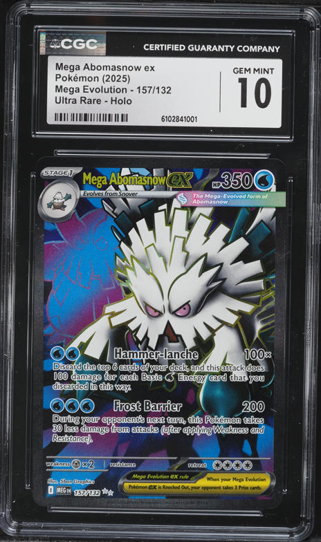 mega abomasnow ex pokemon card M1S] 076/063SR this card is the perfect way to showcase your collection Mega Abomasnow ex (Full Art)