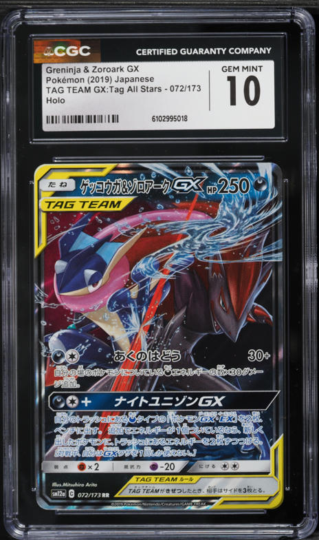 2019 Pokemon Japanese SM Tag Team GX All Stars Greninja & Zoroark