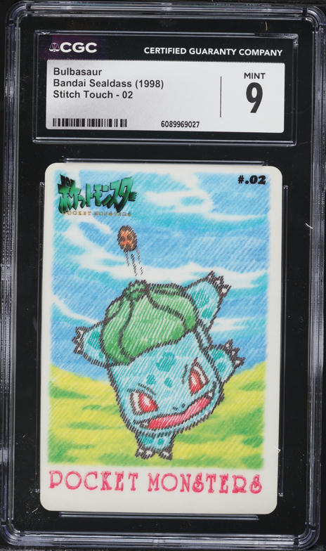 1998 Pokemon Japanese Sealdass Stitch Touch Clefairy #11 PSA 10