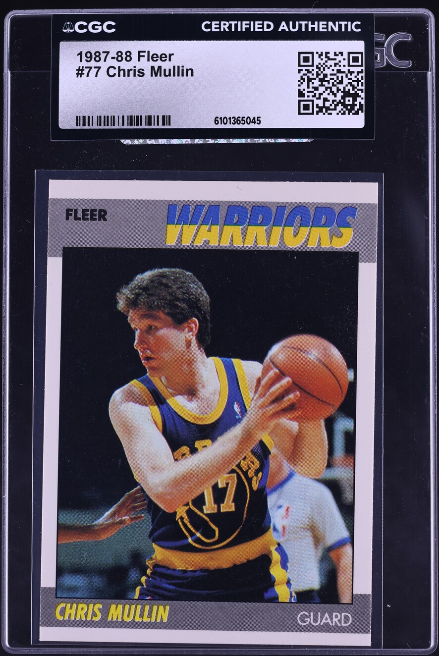 1987 Fleer Basketball Chris Mullin #77 CGC AUTH