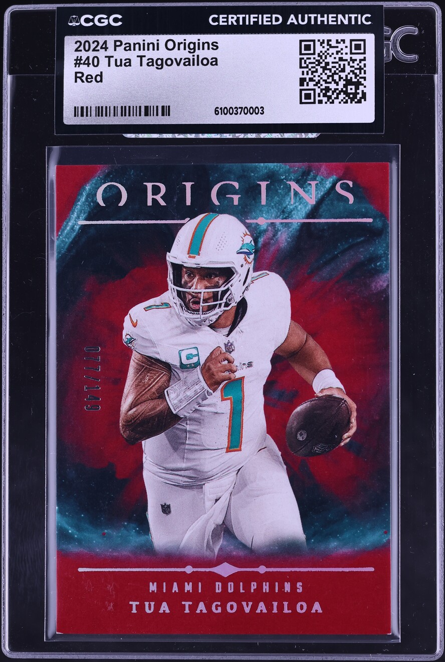 2024 Panini Origins Red Tua Tagovailoa /149 #40 CGC AUTH