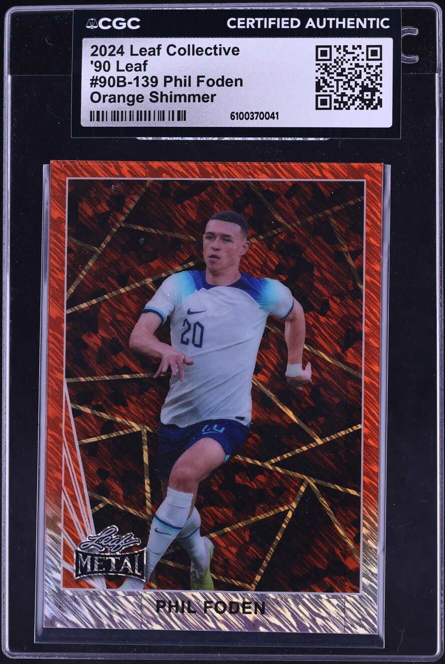 2024 Metal Collective Leaf '90 Orange Shimmer Phil Foden 1/1 #90B