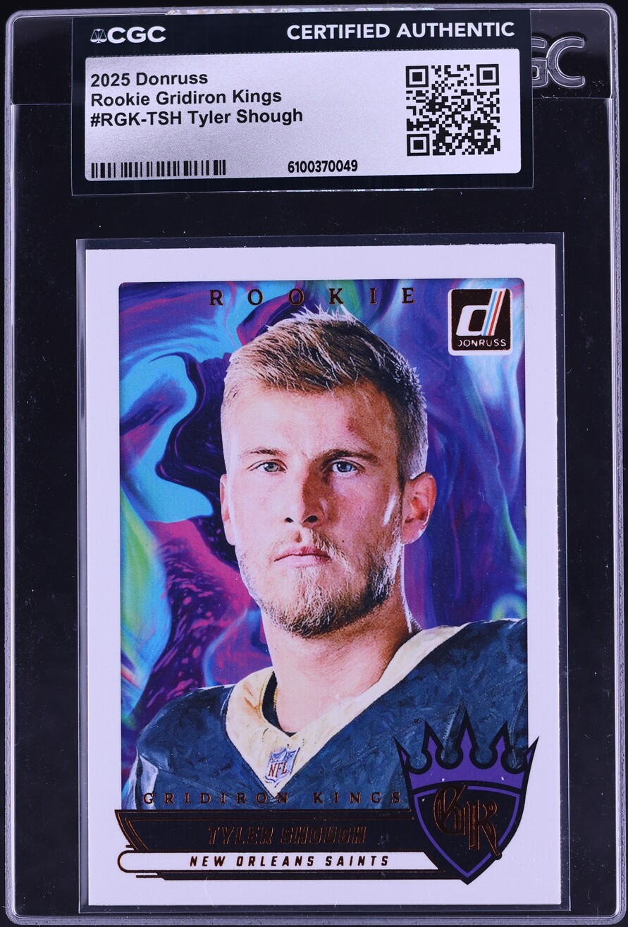 2025 Donruss Gridiron Kings Tyler Shough ROOKIE #RGK-TSH CGC AUTH