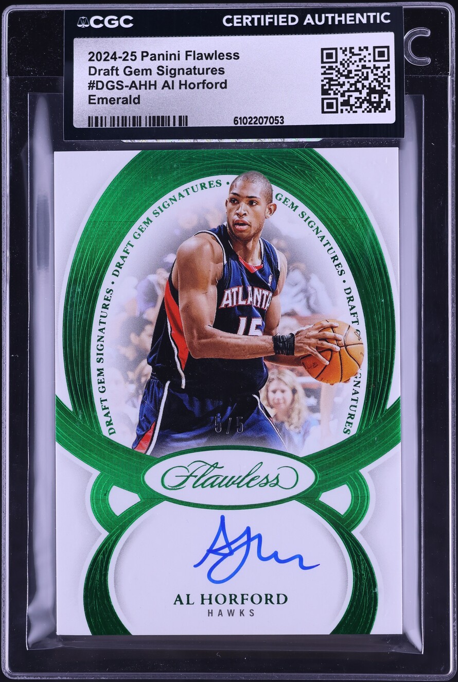 2024 Panini Flawless Draft Gem Signatures Emerald Al Horford AUTO 5/5 #DGS-AHH CGC AUTH