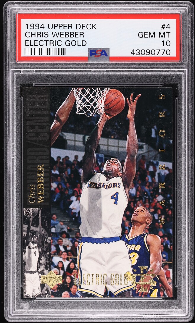 1994 Upper Deck Electric Gold Chris Webber #4 PSA 10 GEM MINT