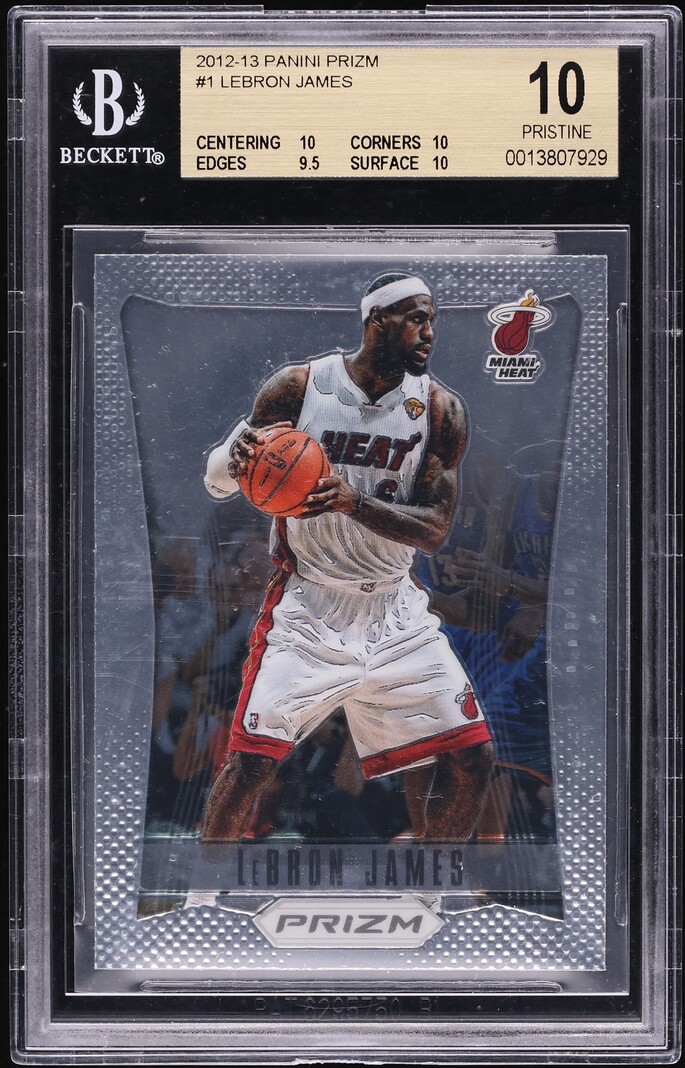 2012 Panini Prizm LeBron James #1 BGS 10 PRISTINE