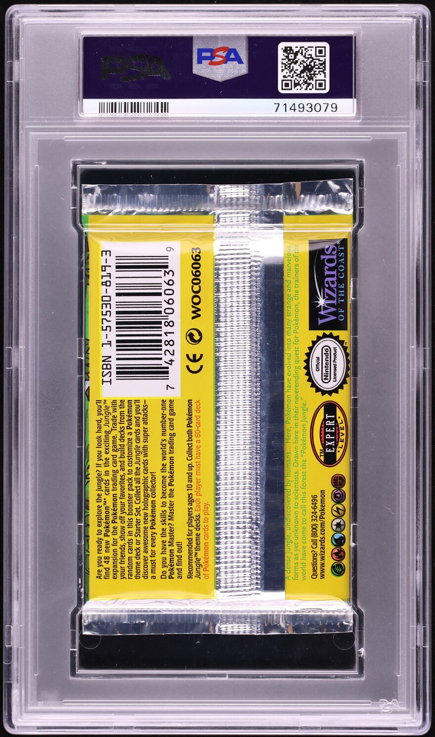 1999 Pokemon Jungle 1st Edition Booster Pack Wigglytuff Art PSA 10
