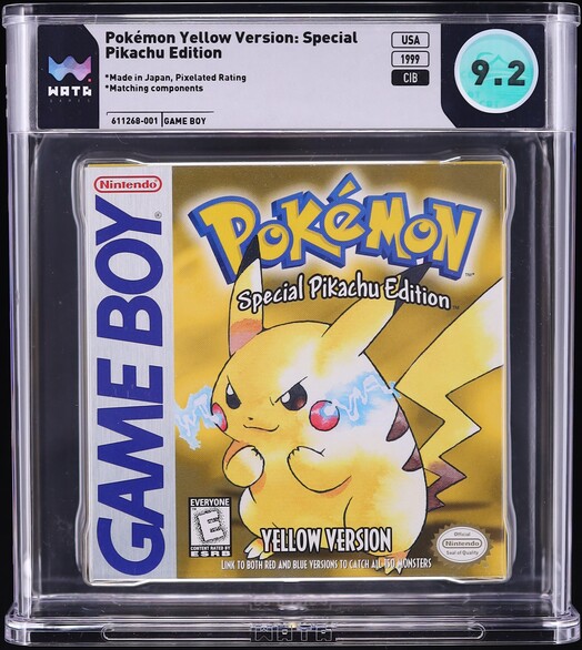 Pokemon Yellow Version: Special Pikachu Edition (Nintendo Game Boy) WATA 9.2 CIB