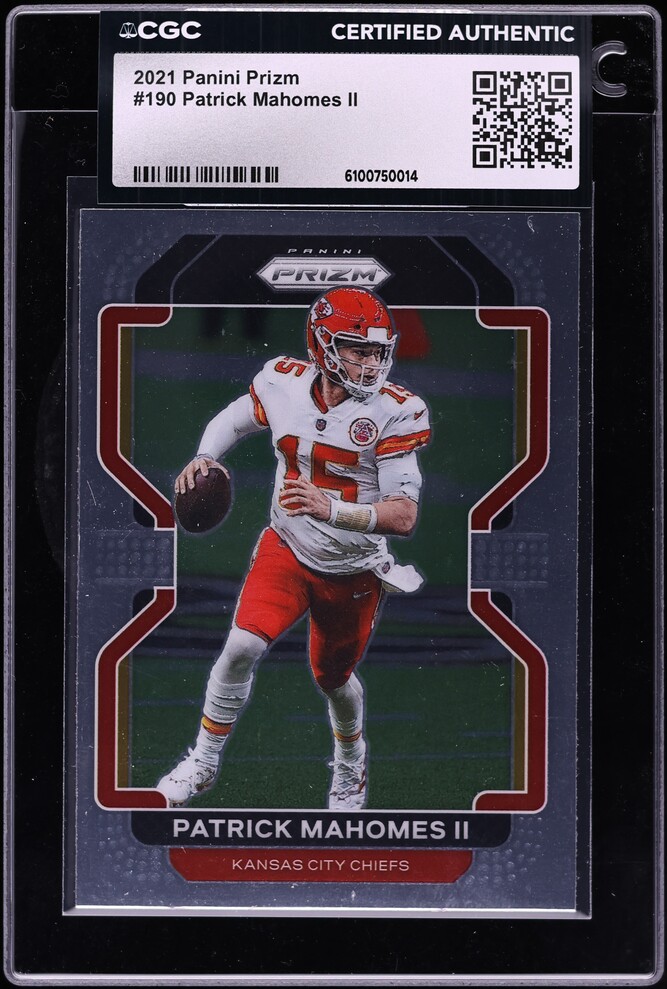 2021 Panini Prizm Patrick Mahomes II #190 CGC AUTH