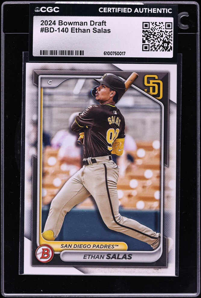 2024 Bowman Draft Ethan Salas PROSPECT #BD-140 CGC AUTH