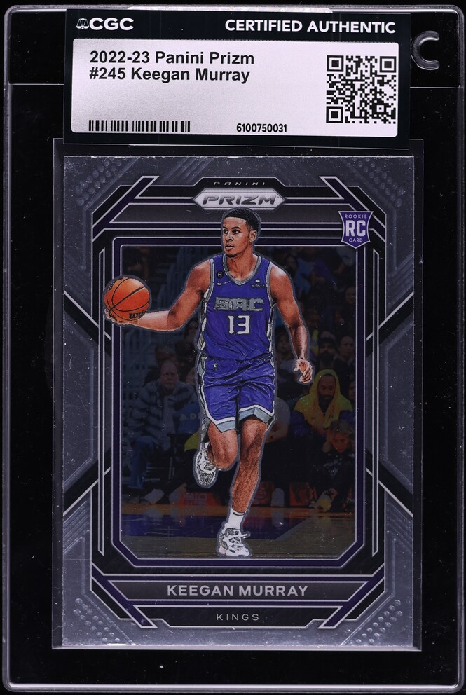 2022 Panini Prizm Keegan Murray ROOKIE #245 CGC AUTH
