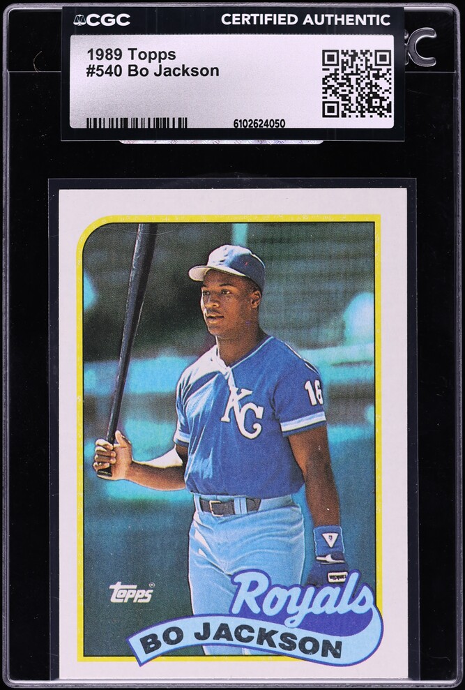 1989 Topps Bo Jackson #540 CGC AUTH