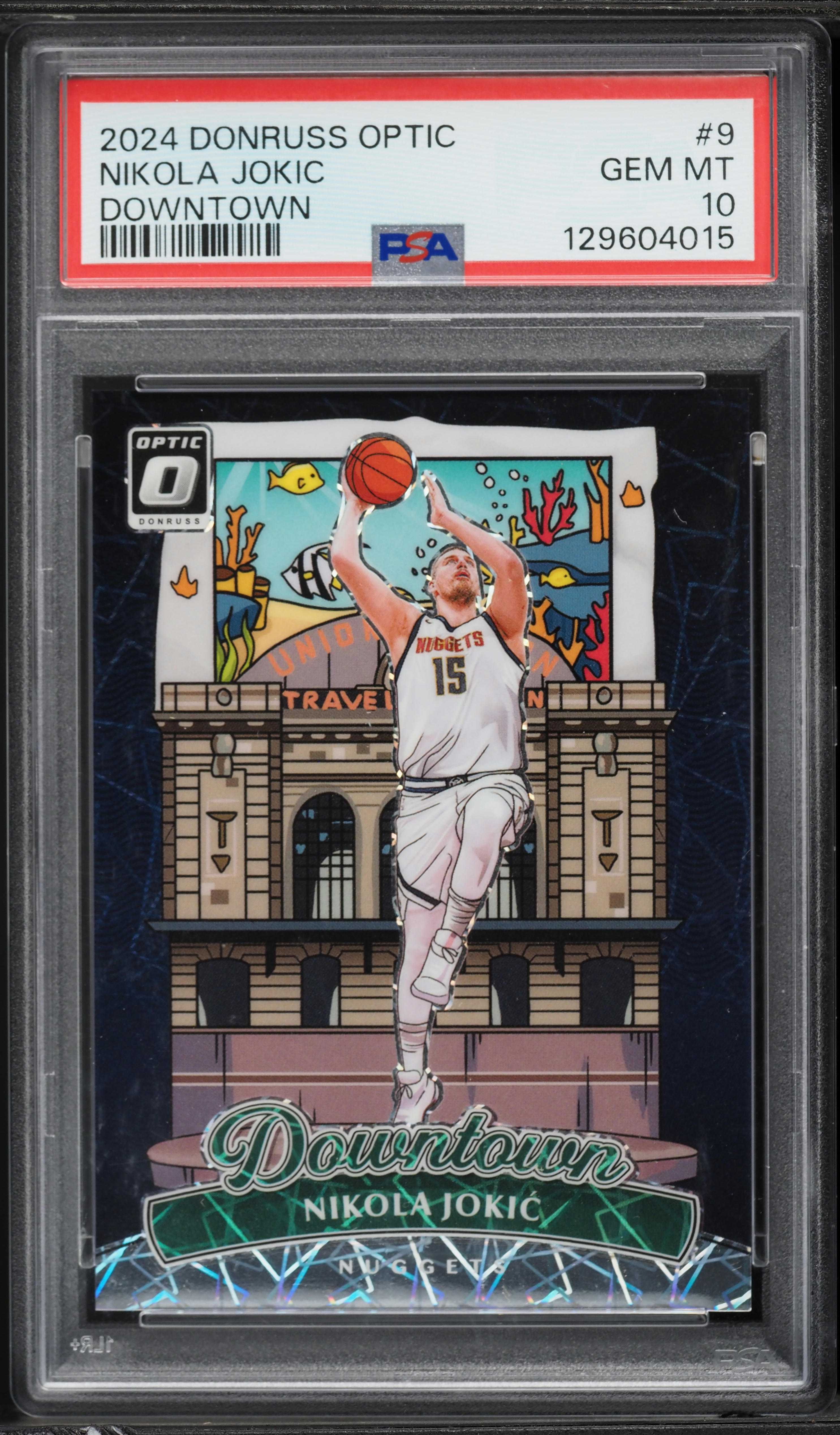 2024 Donruss Optic Downtown Nikola Jokic #9 PSA 10 GEM MINT on