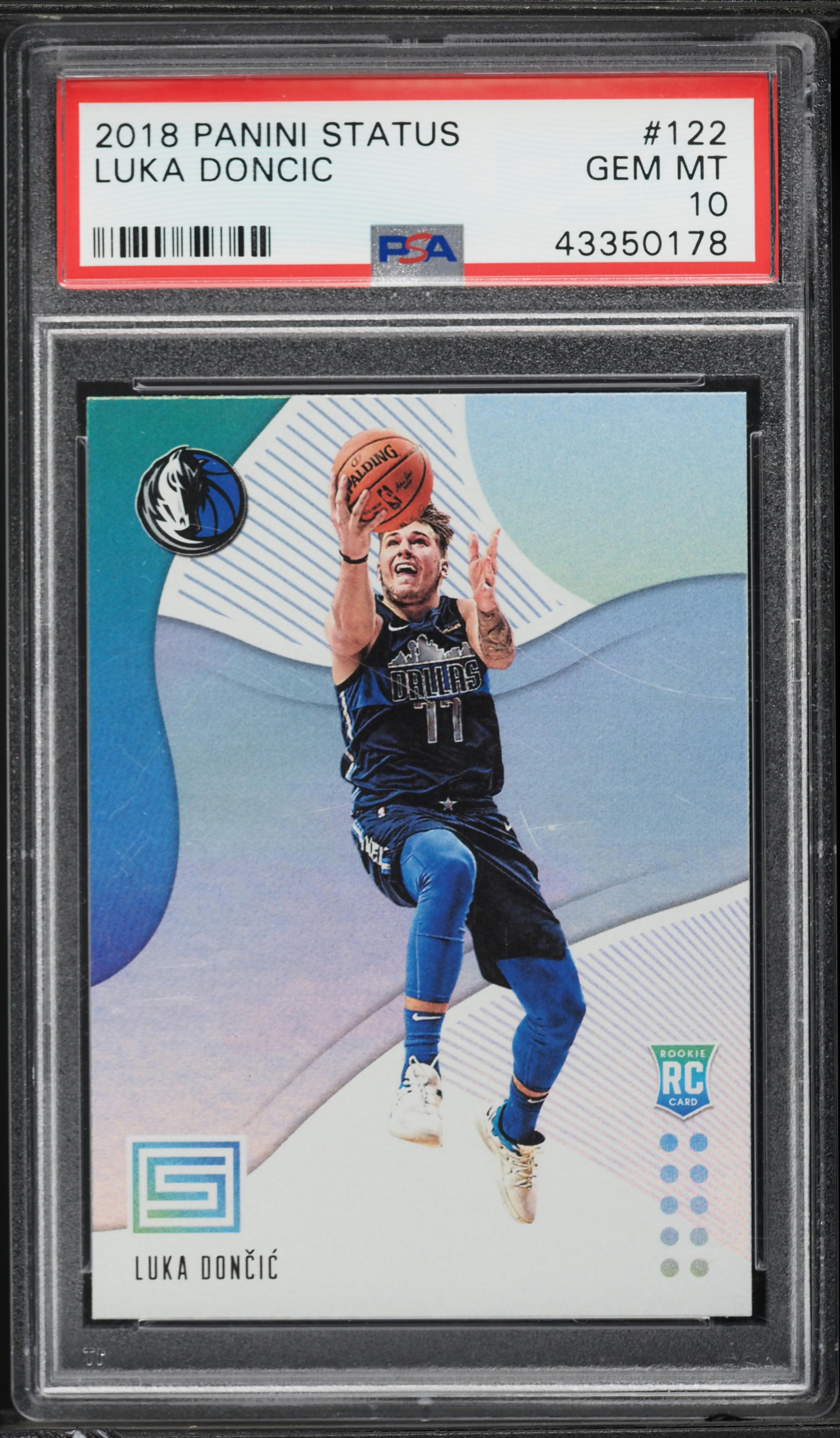 2018 Panini Status Luka Doncic ROOKIE #122 PSA 10 GEM MINT on 