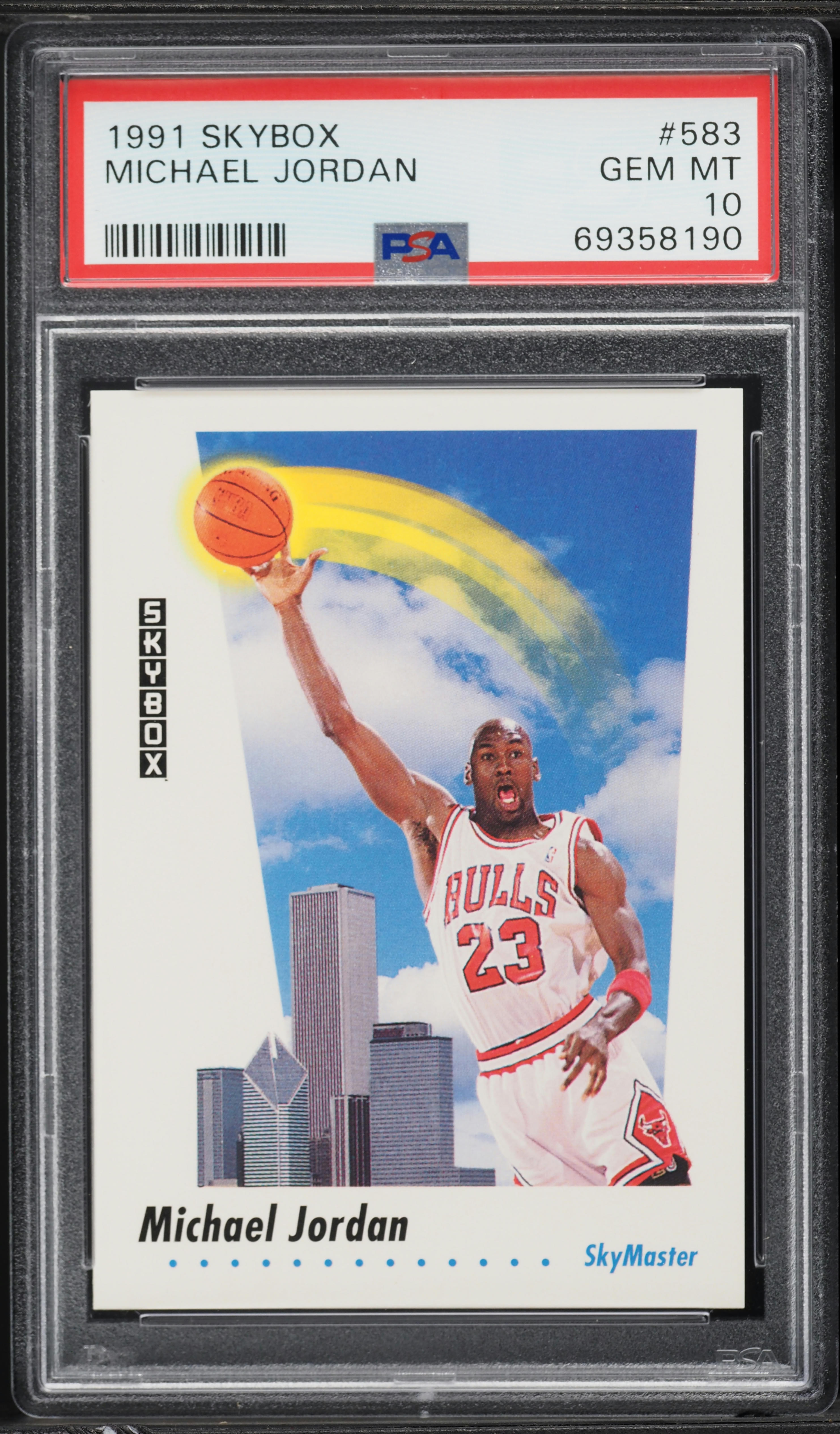 1991 Skybox Basketball Michael Jordan #583 PSA 10 GEM MINT on