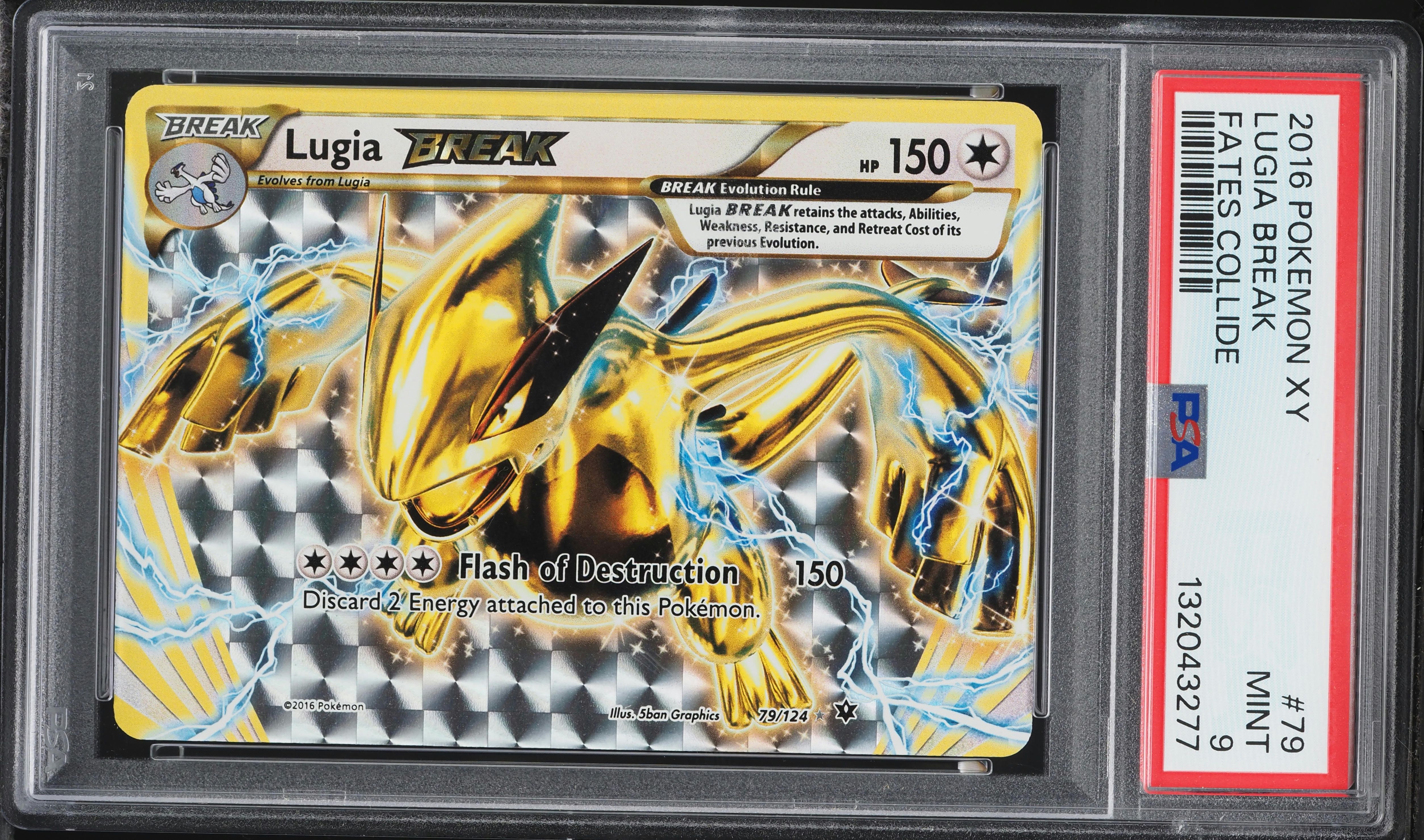 2016 Pokemon XY Fates Collide Alt Art Lugia BREAK #79 PSA 9 MINT