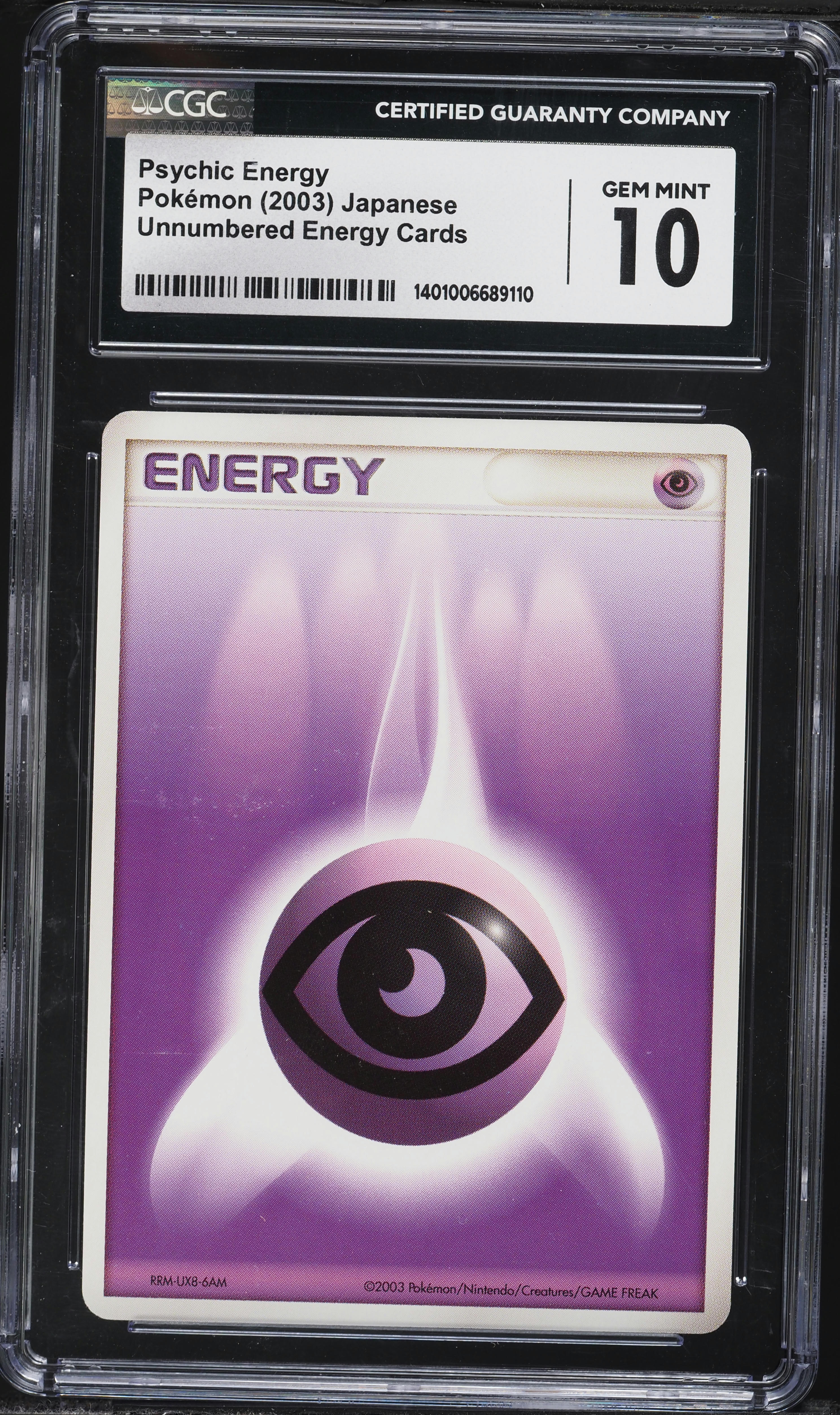 2003 Pokemon Japanese Unnumbered Energy Cards Psychic Energy CGC 10 GEM  MINT on Fanatics Collect