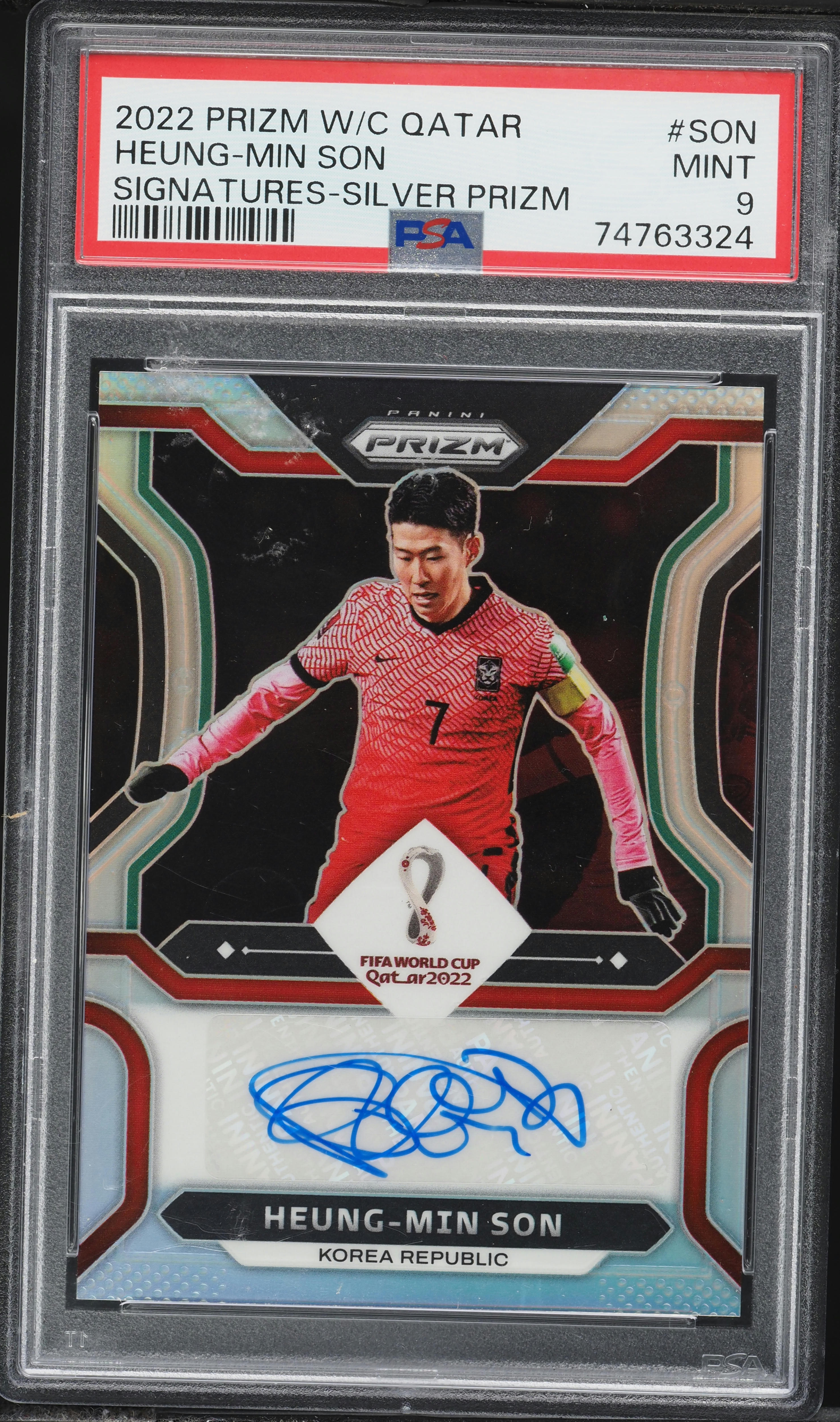 2022 Panini Prizm World Cup Qatar Signatures Silver Heung-Min Son