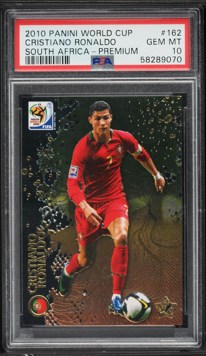 2010 Panini World Cup South Africa Cristiano Ronaldo #162 PSA 10
