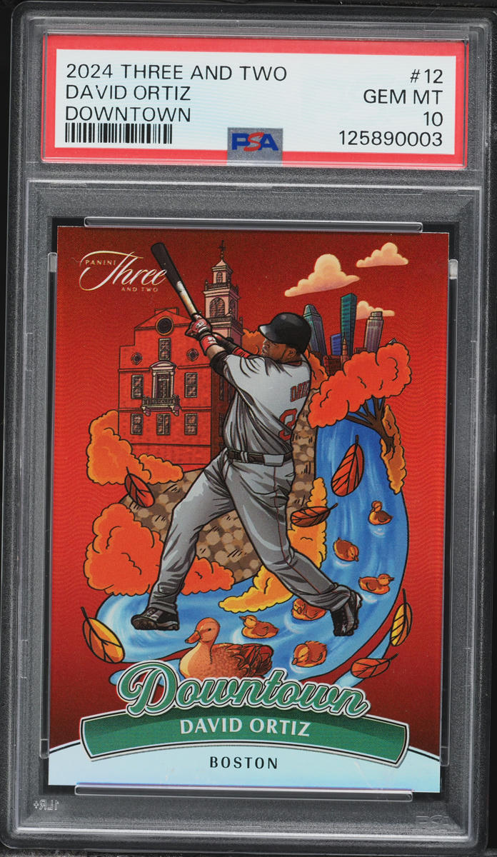 2024 Panini Three And Two Downtown David Ortiz #12 PSA 10 GEM MINT
