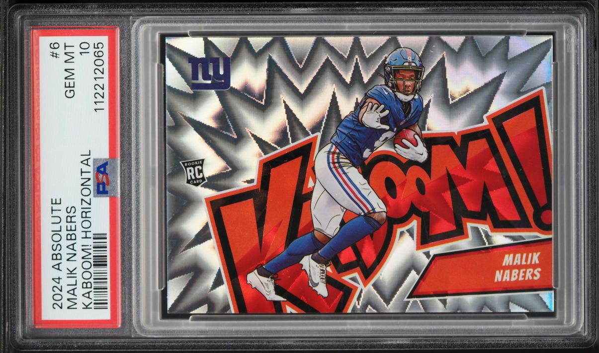 2024 Absolute Kaboom! Horizontal Malik Nabers ROOKIE #6 PSA 10 GEM MINT