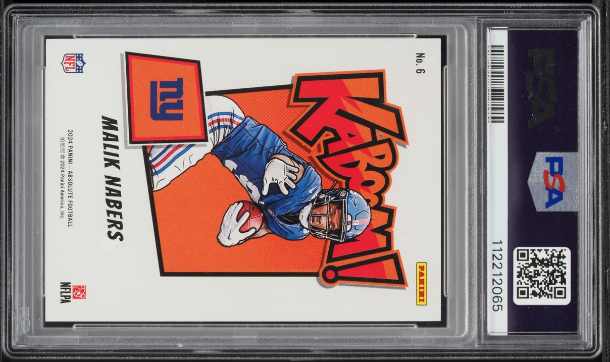 2024 Absolute Kaboom! Horizontal Malik Nabers ROOKIE #6 PSA 10 GEM MINT