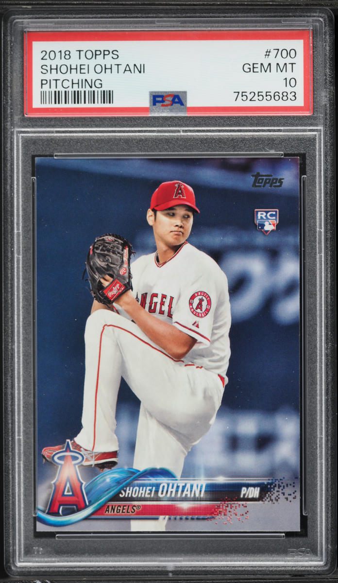 2018 Topps Shohei Ohtani ROOKIE #700 PSA 10 GEM MINT on Fanatics