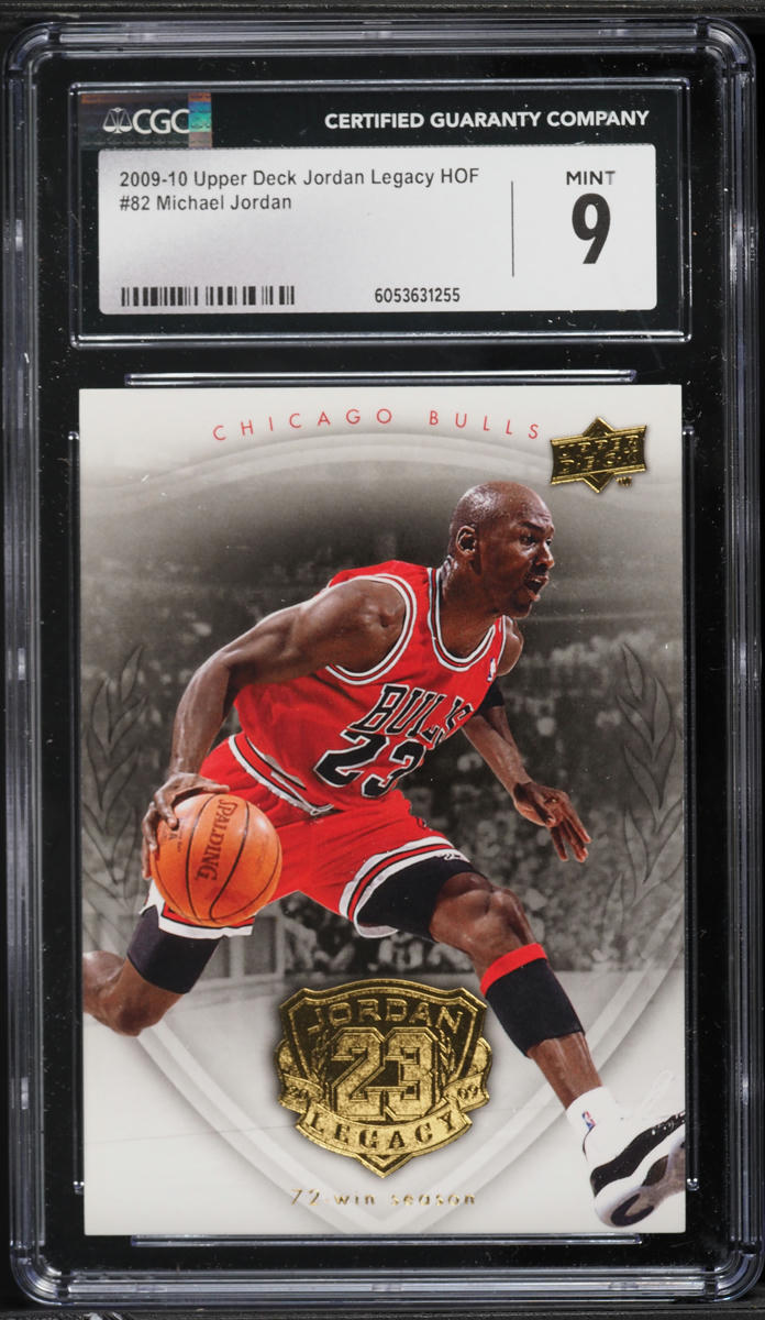 2009 Upper Deck Jordan Legacy Hall Of Fame Michael Jordan #82 CGC 9 MINT