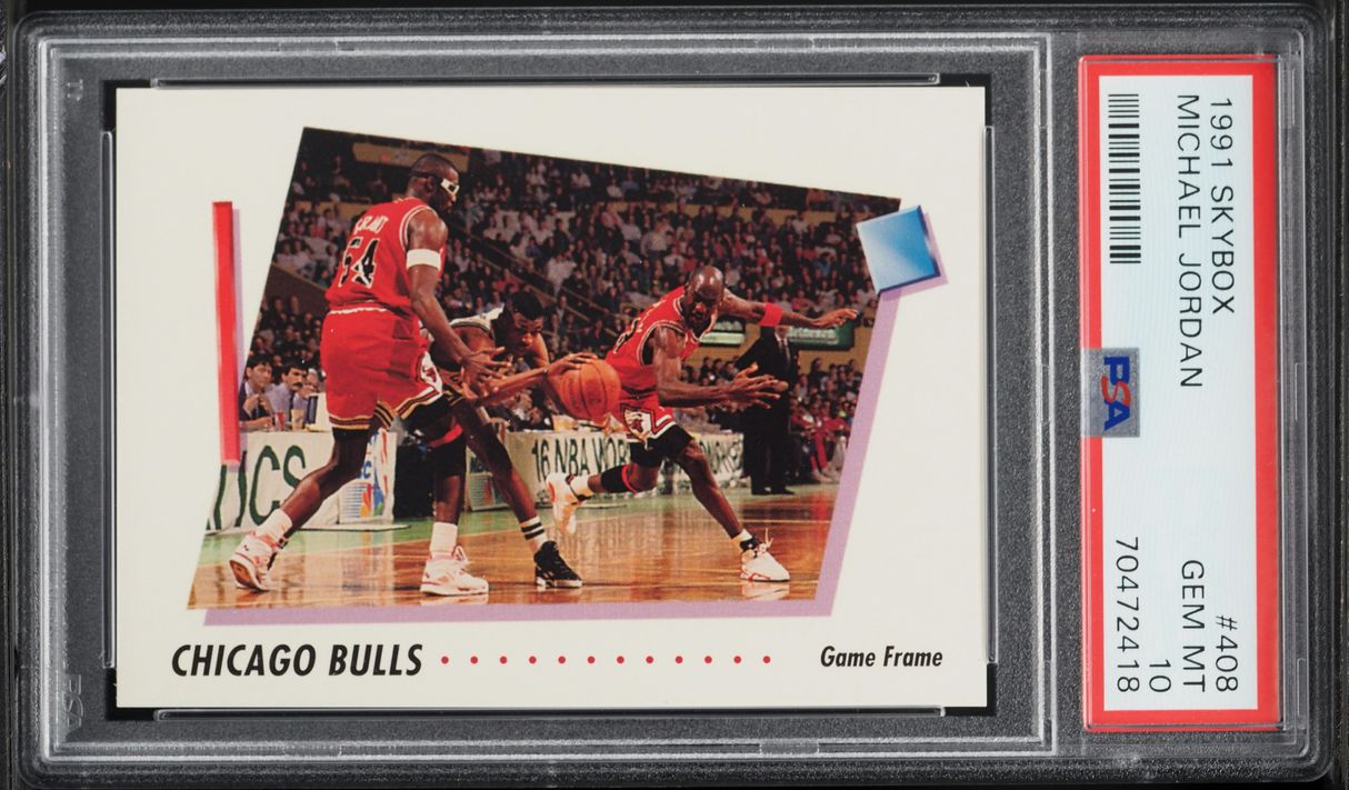 1991 Skybox Basketball Michael Jordan #408 PSA 10 GEM MINT on