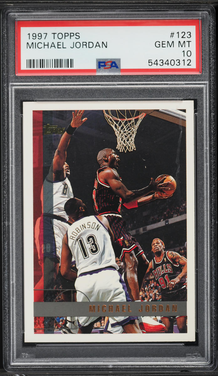 1997 Topps Basketball Michael Jordan #123 PSA 10 GEM MINT on