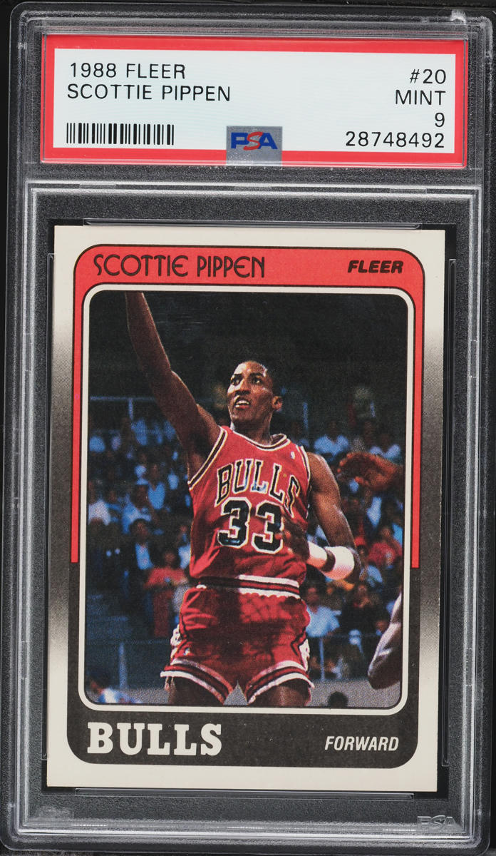 1988 Fleer Basketball Scottie Pippen ROOKIE #20 PSA 9 MINT