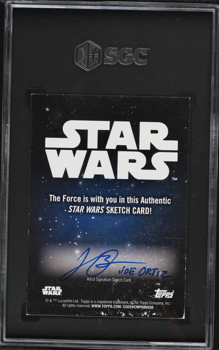 2024 Topps Star Wars Artist Sketch Card Joe Ortiz Leia Organa 1/1